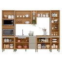 Ver imagem 6 de Cozinha Modulada Allure Linea Brasil 6 Peças Mdf A01m5 Jequitiba/gris Fosco