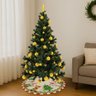 Saia Tapete Base Árvore de Natal Modelo 1 Decoração Papai Noel Enfeite Natalino Luxo Luvinco - 9