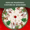Saia Tapete Base Árvore de Natal Modelo 1 Decoração Papai Noel Enfeite Natalino Luxo Luvinco - 3