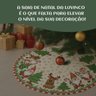 Saia Tapete Base Árvore de Natal Modelo 1 Decoração Papai Noel Enfeite Natalino Luxo Luvinco - 10