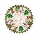 Ver imagem 1 de Saia Tapete Base Árvore de Natal Modelo 1 Decoração Papai Noel Enfeite Natalino Luxo Luvinco