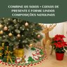 Saia Tapete Base Árvore de Natal Modelo 1 Decoração Papai Noel Enfeite Natalino Luxo Luvinco - 4