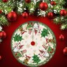 Saia Tapete Base Árvore de Natal Modelo 1 Decoração Papai Noel Enfeite Natalino Luxo Luvinco - 8