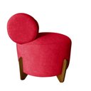 Ver imagem 3 de Poltrona Decorativa Mônaco Veludo Vermelho