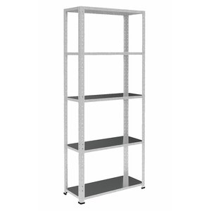Prateleira Aço Galvanizada Slim 185CM  Com 5 Bandejas de 60 CM