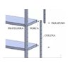 Prateleira Aço Galvanizada Slim 185CM  Com 5 Bandejas de 60 CM - 4