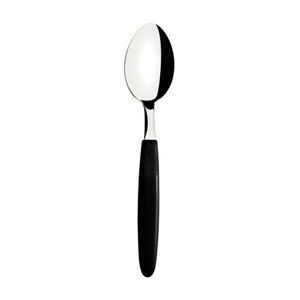 Kit - 6 Colheres de Mesa Ipanema com Lâmina em Aço Inox Cabo Preto Cptop - Tramontina 23363400