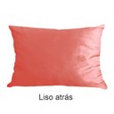 Ver imagem 6 de Capa para Almofada Drapeada em Veludo Retangular 60x40 Rosa Coral