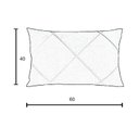 Ver imagem 5 de Capa para Almofada Drapeada em Veludo Retangular 60x40 Rosa Coral