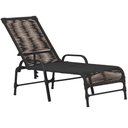 Ver imagem 2 de Kit 2 Espreguiçadeiras Doha Mesa Garden Corda Náutica Piscina Jardim Área Externa Trama Original