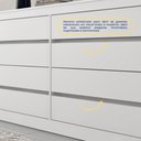 Ver mais imagens de Cômoda Espanha 8 Gavetas Tcil:Neve