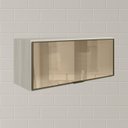 Ver imagem 6 de Armario Aereo Basculante Vidro Mdf 80 Cm Kali 1634161 Bianco Toq Nicioli