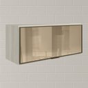 Ver imagem 2 de Armario Aereo Basculante Vidro Mdf 80 Cm Kali 1634161 Bianco Toq Nicioli