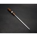 Ver imagem 3 de Conjunto Faca Ponta Fina 3mm Inox com Chaira e Bainha em Couro Legítimo Sg:8'' (20cm)