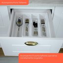 Ver imagem 5 de Cozinha Modulada Americana 3 Peças com Balcão 120cm sem Tampo branco/calcare - Móveis Henn
