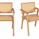 Ver imagem 2 de Kit com 2 Cadeiras para Sala de Jantar - Chandy Madeira Amarela