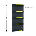 Ver imagem 2 de Kit 5 Bandejas para Gondola Canto 170 Fit 40/60 Preto Pe Amarelo