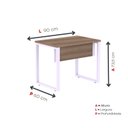 Ver imagem 4 de Escrivaninha X X P25 90cm Industrial Walnut e Lilas Cinza