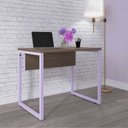 Ver imagem 2 de Escrivaninha X X P25 90cm Industrial Walnut E Lilas