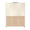 Ver imagem 7 de Cristaleira em Madeira 5 Portas 3 Gavetas 153 X 196 Cm Patina Branca Elliottiis