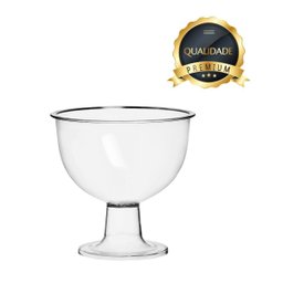 Kit Com 3 Tigela Fruteira Para Buffet Acrílico Crystal 1,4L - 3