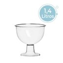 Ver imagem 4 de Kit Com 3 Tigela Fruteira Para Buffet Acrílico Crystal 1,4L