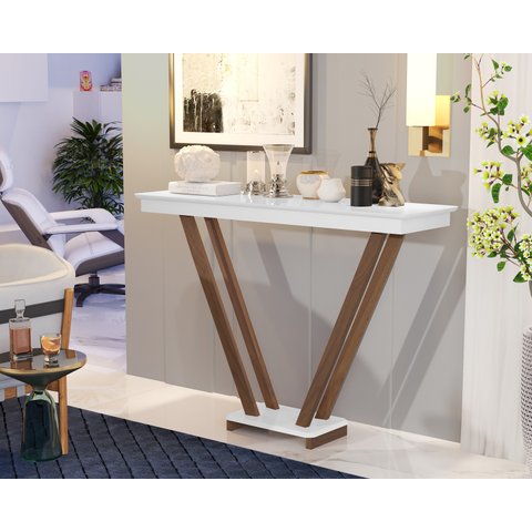 Aparador Sala Estar Moderno Supreme 119cm:branco