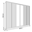Ver imagem 4 de Guarda Roupa Casal 6 Portas 4 Gavetas Turium C01 Buriti/Fendi - Mpozenato