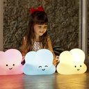 Ver imagem 6 de Luminária Abajur de Mesa Nuvem Fofa Led Noturna Média Natural