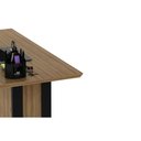 Ver imagem 4 de Mesa de Computador Solteiro Me-4194 Amêndoa/preto - Tecno Mobili