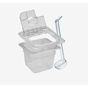 Ver imagem 1 de CONJ 12 CUBAS Gastronômicas POLICARBONATO GN 1/6X100 mm 1,5 L com TAMPAS FLIP DOBRADIÇA e ABERTURA +