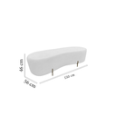 Ver imagem 6 de Puff Decorativo Alana Couro Branco