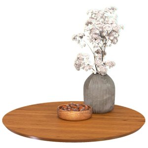 Centro de Mesa Giratório Redondo 49cm Afrodite Cinamomo E05 - Mpozenato