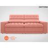 Sofá Daytona 2,30M Assento Retrátil e Reclinável Velosuede Rose - Netsofás - 4