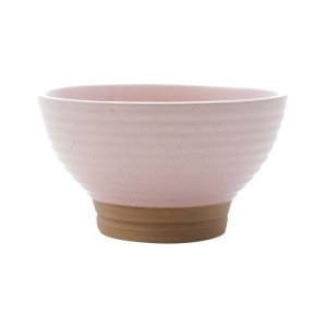 Bowl de Cerâmica Rustico Romance Rosa 8 X 13cm 500ml