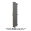Ver imagem 2 de Kit Porta Módulo Canto Reto 120cm Frame Yescasa