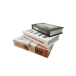 Conjunto Caixa Livro Trio para Decoração - 2