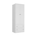 Ver imagem 3 de Guarda-Roupa 2 Portas 2 Gavetas Fort Branco
