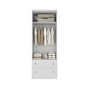 Ver imagem 2 de Guarda-Roupa 2 Portas 2 Gavetas Fort Branco