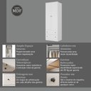 Ver mais imagens de Guarda-Roupa 2 Portas 2 Gavetas Fort Branco