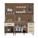 Ver imagem 5 de Kit Zínia com Paneleiro 9 Portas 4 Gavetas Cozinha Mb1 180cm