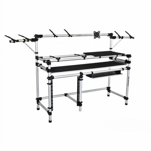 Suporte Titanium Racks Studio RS345 Para Controlador DJ, Monitor de Áudio, Mixer e Periféricos 19