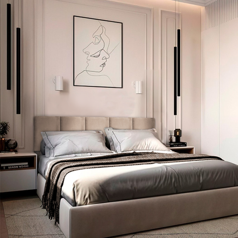 Kit 5 Módulos de Cabeceira Cama Box Casal Estofada Modulada 1,50mx40cm