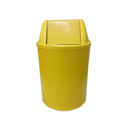 Lixeira para Banheiro 14 Litros Lixeira para Cozinha com Tampa Basculante:amarelo - 2
