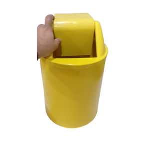 Lixeira para Banheiro 14 Litros Lixeira para Cozinha com Tampa Basculante:amarelo