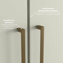 Ver imagem 6 de Guarda-Roupa Modulado de Canto Oblíquo 5 Portas com Cabideiro Seletto Bege/Areia