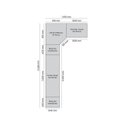 Ver imagem 5 de Guarda Roupa Casal Modulado 5 Peças com Cabeceira 9 Portas 6 Gavetas Seletto Areia HP