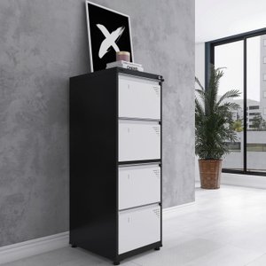 Gaveteiro Arquivo de Aço 4 Gavetas 136,2x47x57 Cm