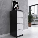 Ver imagem 2 de Gaveteiro Arquivo de Aço 4 Gavetas 136,2x47x57 Cm