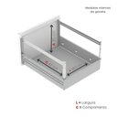 Ver mais imagens de Gaveteiro Arquivo de Aço 4 Gavetas 136,2x47x57 Cm